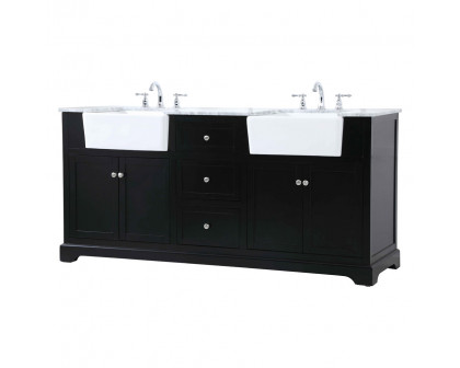 Elegant Bathroom Vanity - Black (VF60272DBK)