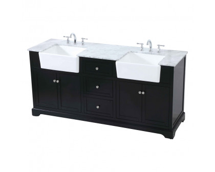 Elegant Bathroom Vanity - Black (VF60272DBK)