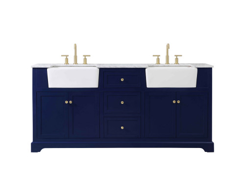 Elegant Bathroom Vanity - Blue (VF60272DBL)