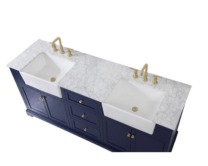 Elegant Bathroom Vanity - Blue (VF60272DBL)