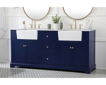 Elegant Bathroom Vanity - Blue (VF60272DBL)