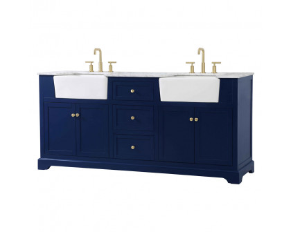 Elegant Bathroom Vanity - Blue (VF60272DBL)