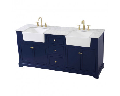 Elegant Bathroom Vanity - Blue (VF60272DBL)