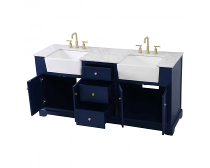 Elegant Bathroom Vanity - Blue (VF60272DBL)