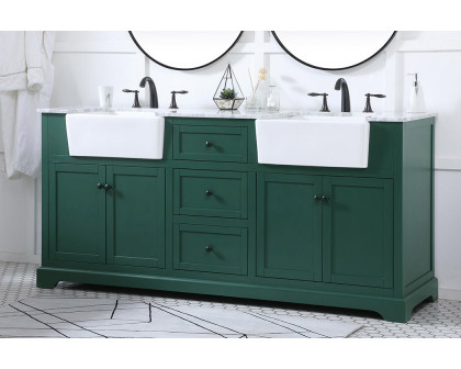 Elegant Bathroom Vanity - Green (VF60272DGN)