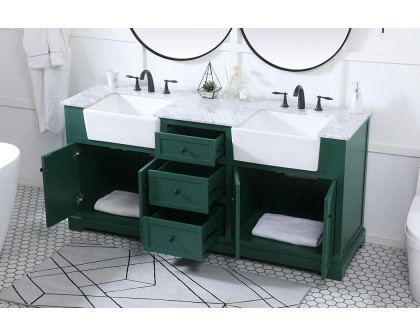 Elegant Bathroom Vanity - Green (VF60272DGN)