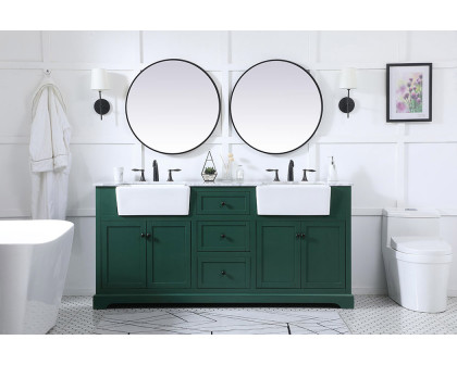 Elegant Bathroom Vanity - Green (VF60272DGN)