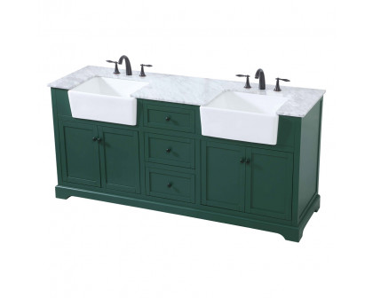 Elegant Bathroom Vanity - Green (VF60272DGN)