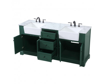 Elegant Bathroom Vanity - Green (VF60272DGN)