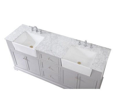 Elegant Bathroom Vanity - Gray (VF60272DGR)