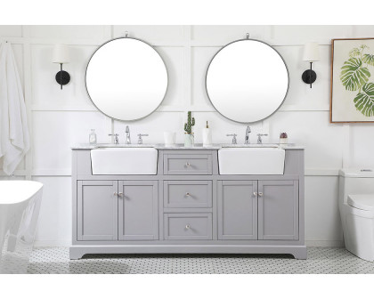 Elegant Bathroom Vanity - Gray (VF60272DGR)