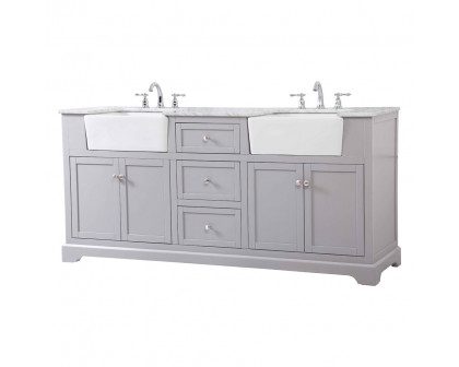 Elegant Bathroom Vanity - Gray (VF60272DGR)