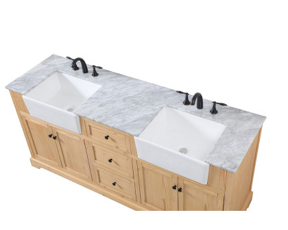 Elegant Bathroom Vanity - Natural Wood (VF60272DNW)