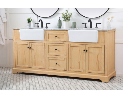 Elegant Bathroom Vanity - Natural Wood (VF60272DNW)