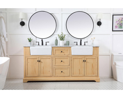 Elegant Bathroom Vanity - Natural Wood (VF60272DNW)