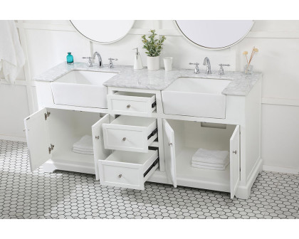 Elegant Bathroom Vanity - White (VF60272DWH)