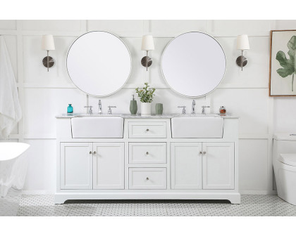 Elegant Bathroom Vanity - White (VF60272DWH)