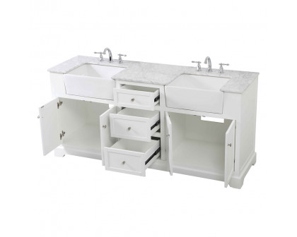 Elegant Bathroom Vanity - White (VF60272DWH)