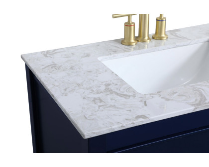 Elegant Bathroom Vanity - Blue (VF90130BL)