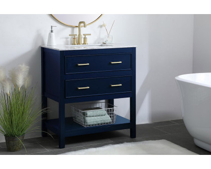 Elegant Bathroom Vanity - Blue (VF90130BL)