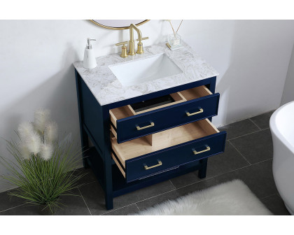 Elegant Bathroom Vanity - Blue (VF90130BL)