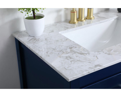 Elegant Bathroom Vanity - Blue (VF90130BL)