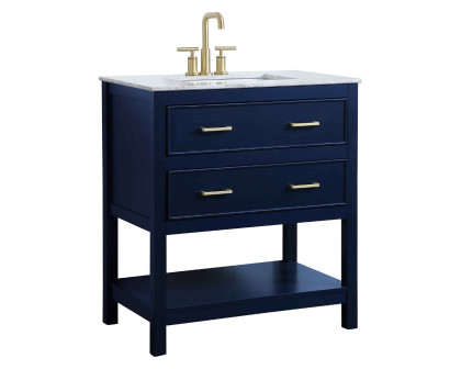 Elegant Bathroom Vanity - Blue (VF90130BL)