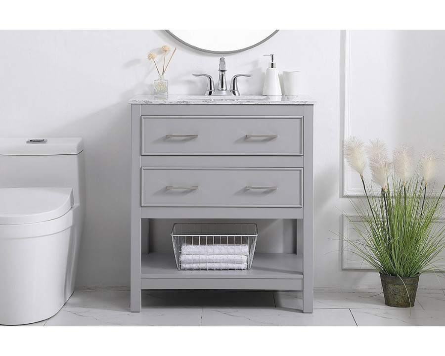 Elegant Bathroom Vanity - Gray (VF90130GR)