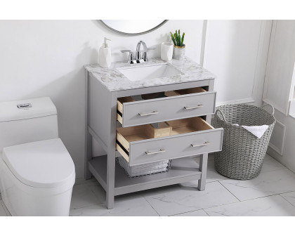 Elegant Bathroom Vanity - Gray (VF90130GR)