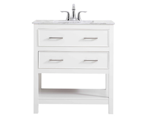 Elegant Bathroom Vanity - White (VF90130WH)