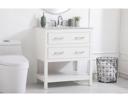 Elegant Bathroom Vanity - White (VF90130WH)