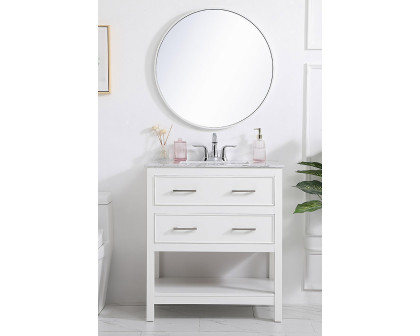 Elegant Bathroom Vanity - White (VF90130WH)