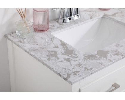 Elegant Bathroom Vanity - White (VF90130WH)