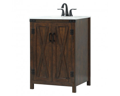 Elegant Bathroom Vanity - Espresso (VF90224EX)