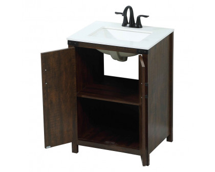 Elegant Bathroom Vanity - Espresso (VF90224EX)