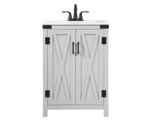 Elegant Bathroom Vanity - Gray (VF90224GR)