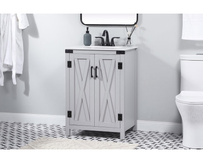 Elegant Bathroom Vanity - Gray (VF90224GR)