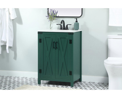 Elegant Bathroom Vanity - Green (VF90224MGN)