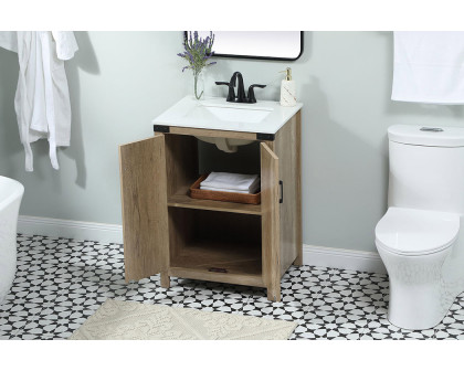 Elegant Bathroom Vanity - Natural Wood (VF90224NT)