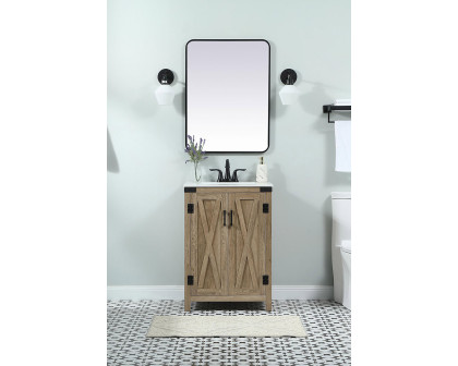 Elegant Bathroom Vanity - Natural Wood (VF90224NT)