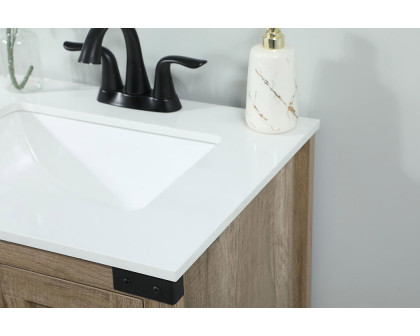 Elegant Bathroom Vanity - Natural Wood (VF90224NT)