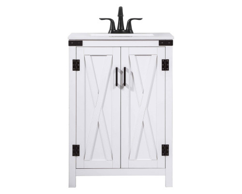 Elegant Bathroom Vanity - White (VF90224WH)