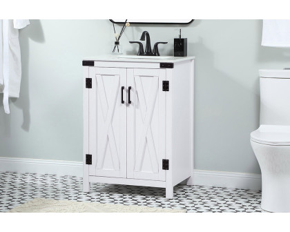 Elegant Bathroom Vanity - White (VF90224WH)