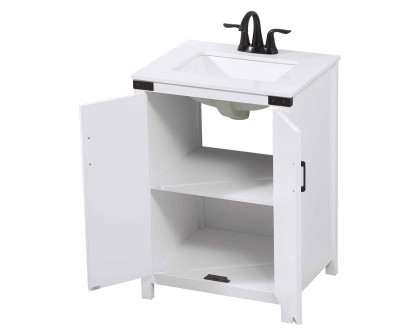 Elegant Bathroom Vanity - White (VF90224WH)