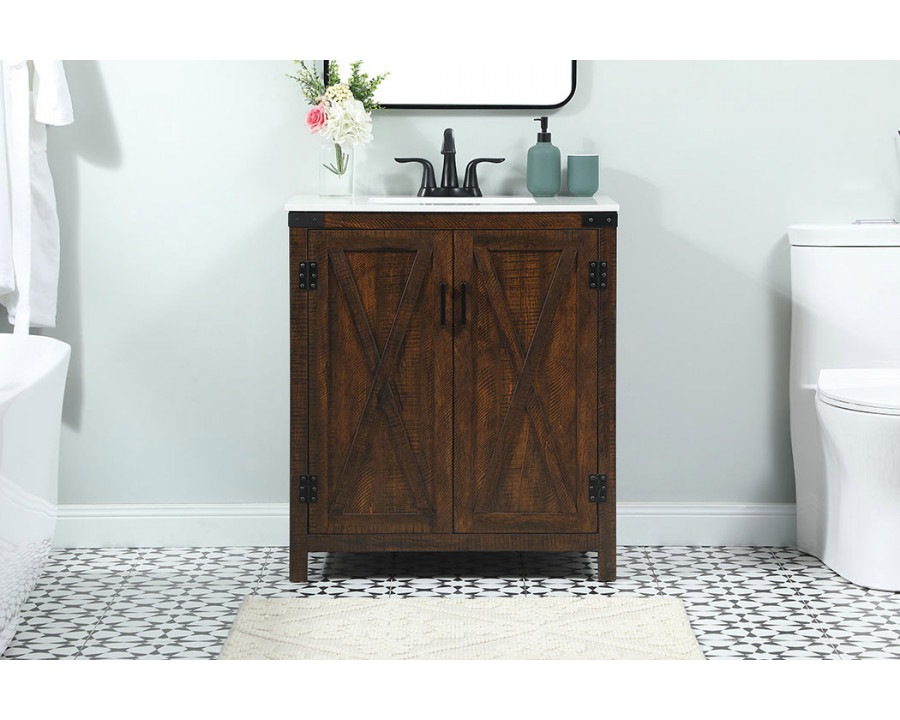 Elegant Bathroom Vanity - Espresso (VF90230EX)