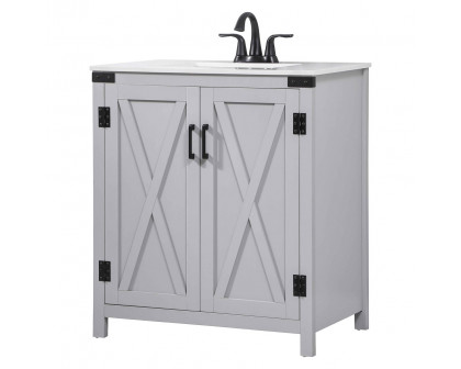 Elegant Bathroom Vanity - Gray (VF90230GR)