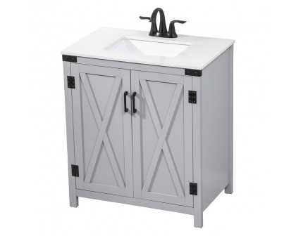 Elegant Bathroom Vanity - Gray (VF90230GR)