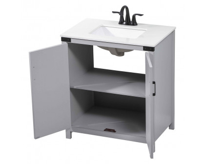 Elegant Bathroom Vanity - Gray (VF90230GR)