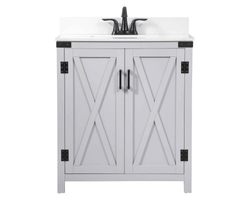 Elegant Bathroom Vanity - Gray (VF90230GR-BS)