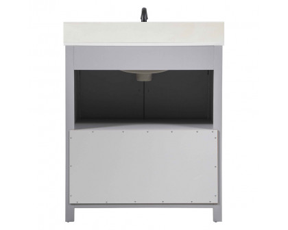 Elegant Bathroom Vanity - Gray (VF90230GR-BS)